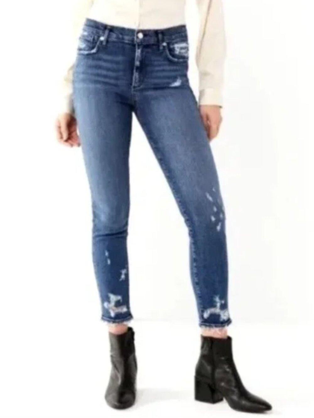 AGOLDE Sophie Distressed Ankle Jeans‎